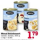 Apfel Zimt Reisdessert Angebote von Menzi bei E center Heidelberg für 1,79 €