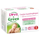 Couches hypoallergéniques - LOVE & GREEN en promo à 18,15 € chez Carrefour Couches hypoallergéniques - LOVE & GREEN dans le catalogue Carrefour