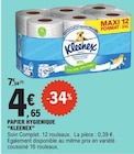 Papier hygiénique - KLEENEX en promo chez E.Leclerc Papier hygiénique - KLEENEX dans le catalogue E.Leclerc