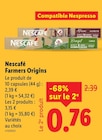 Farmers Origins Africas Ristretto - Nescafé - Lidl à Drancy Farmers Origins Africas Ristretto - Nescafé en promo chez Lidl Drancy à 0,76 €