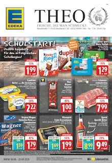 EDEKA Prospekt der Woche "Aktuelle Angebote" Seite 1, 18.08.2025 bis 23.08.2025 für Bornheim Aktueller EDEKA Prospekt "Aktuelle Angebote" Seite 1 von 24 Seiten für Bornheim