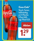 Coca-Cola im Angebot bei ALDI SÜD in Ulm Coca-Cola Angebote bei ALDI SÜD Ulm für 1,29 €