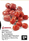 Aktuelles Zwiebelmettwurst o. Schinken-Zwiebelmettwurst Angebot bei E center in Düsseldorf ab 1,50 €