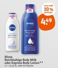 Reichhaltige Body Milk oder Express Body Lotion Angebote von Nivea bei tegut Aalen für 4,49 €