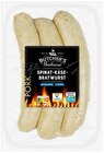 Spinat-Käse-Bratwurst von Butcher's für 2,89 € bei REWE im Angebot Spinat-Käse-Bratwurst von Butcher's im aktuellen REWE Prospekt