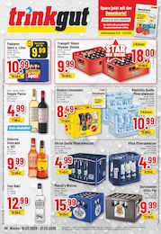 Trinkgut Prospekt für Recklinghausen mit 10 Seiten Trinkgut Prospekt für Recklinghausen: "Aktuelle Angebote", 10 Seiten, 16.02.2026 - 21.02.2026