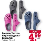 Aktuelles Damen/Herren Phylonclogs mit Innenfell Angebot bei E center in Heidelberg ab 4,99 €