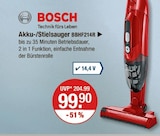 Akku-/Stielsauger von Bosch im aktuellen V-Markt Prospekt für 99,90 €