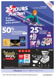 Catalogue Auchan Hypermarché "25 JOURS Auchan" à Rezé et alentours, 72 pages, 21/11/2023 - 27/11/2023