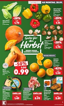 Käse Angebot im Kaufland Prospekt, gültig von 28.09.2026 bis 30.09.2026 Käse Angebot im aktuellen Kaufland Prospekt auf Seite 3