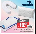 Nackenhörnchen oder Reisekissen Angebote von Metzeler bei Witthus Heimtex-Fachmarkt GmbH Bremen für 19,99 €