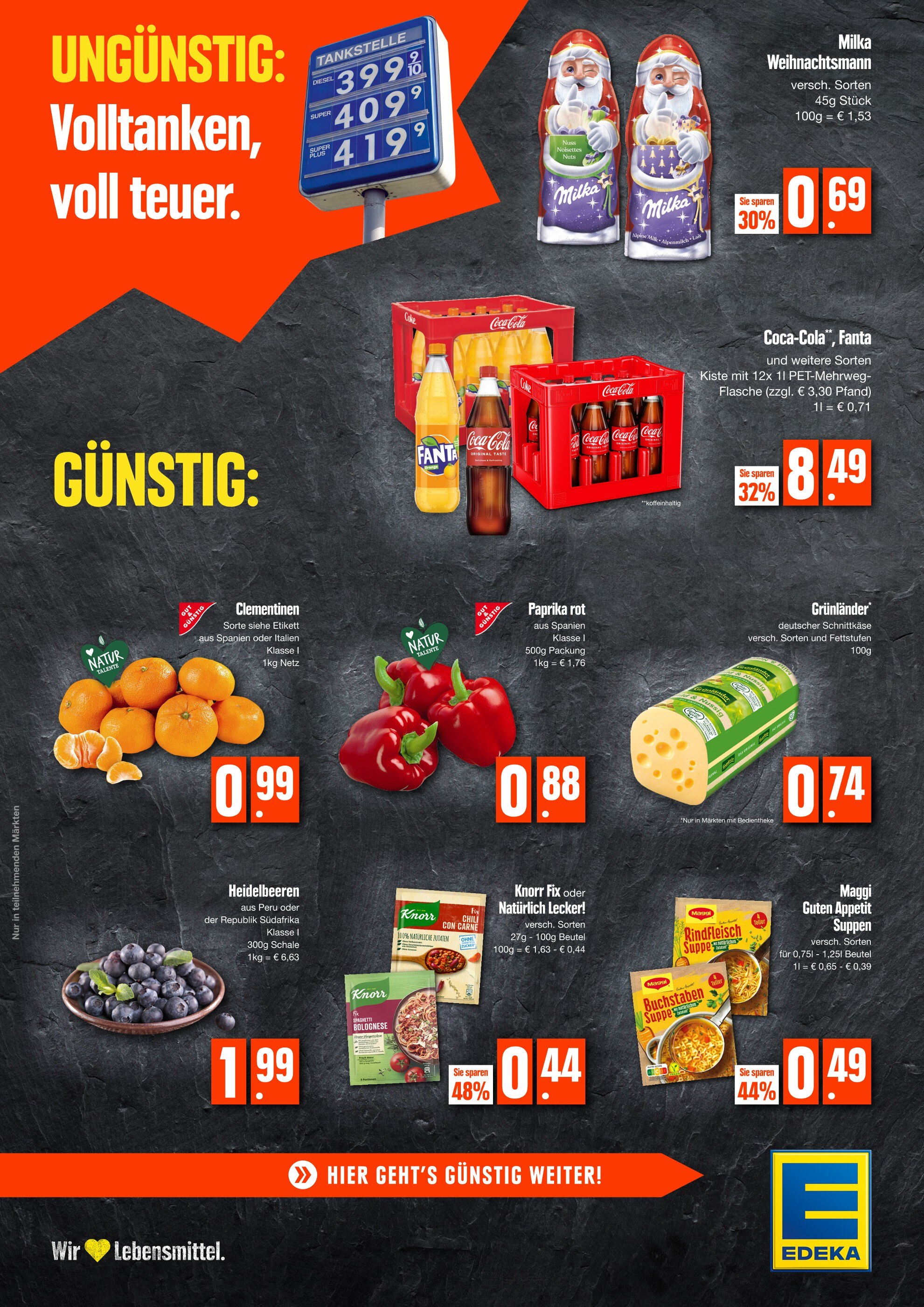EDEKA Prospekt für Augsburg mit 1 Seite EDEKA Prospekt für Augsburg: "Aktuelle Angebote", 1 Seite, 29.11.2021 - 04.12.2021
