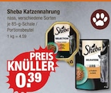 Sheba im V-Markt Prospekt Katzennahrung Selection von Sheba im aktuellen V-Markt Prospekt für 0,39 €