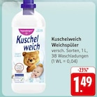 Weichspüler im Angebot bei EDEKA in Saarlouis Weichspüler Angebote von Kuschelweich bei EDEKA Saarlouis für 1,49 €