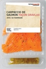Carpaccio de saumon façon gravlax avec sa marinade - Intermarché en promo chez Intermarché Hyper Carpaccio de saumon façon gravlax avec sa marinade - Intermarché dans le catalogue Intermarché Hyper