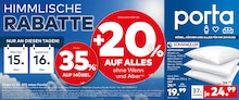 porta Möbel Prospekt für Buxtehude: "HIMMLISCHE RABATTE", 1 Seite, 15.05.2026 - 16.05.2026