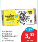 Recycling Toilettenpapier im budni Prospekt Recycling Toilettenpapier von Goldeimer im aktuellen budni Prospekt für 3,33 €