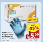 Nitril Einmal-Handschuhe bei combi im Glandorf Prospekt für 5,00 €