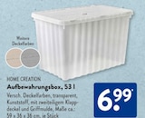 Aufbewahrungsbox im ALDI SÜD Prospekt Aufbewahrungsbox von HOME CREATION im aktuellen ALDI SÜD Prospekt für 6,99 €