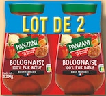 Sauce Bolognaise 100% Pur Boeuf - PANZANI dans le catalogue Netto