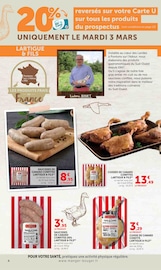 Saucisse Angebote im Prospekt "Super U" von Super U Saucisse Angebote im Prospekt "Super U" von Super U auf Seite 4