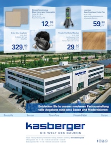 Kasberger Baustoff GmbH Prospekt DIE WELT DES BAUENS mit 16 Seiten