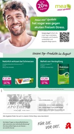 mea - meine apotheke Apotheken Prospekt der aktuellen Woche mit 4 Seiten, gültig von 01.08.2026 bis 31.08.2026, in Stelle und Umgebung Aktueller mea - meine apotheke Apotheken Prospekt in Stelle und Umgebung, "Unsere August-Angebote" mit 4 Seiten, 01.08.2026 - 31.08.2026