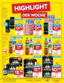 Energydrink im Netto Marken-Discount Prospekt "Aktuelle Angebote" mit 70 Seiten (Kiel)