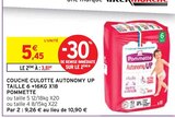 Couche Culotte Autonomy UP Taille 6 +16kg x18 - Pommette en promo chez Intermarché Le Mans à 3,81 €