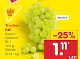 Netto Marken-Discount - Trauben hell Angebot im Prospekt Trauben hell bei Netto Marken-Discount im Prospekt "" für 1,11 €