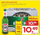 Pils oder Gold von Beck's im aktuellen Netto Marken-Discount Prospekt für 10,49 €