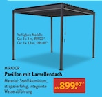 Pavillon mit Lamellendach Angebote von MIRADOR bei ALDI SÜD St. Ingbert für 899,00 €