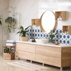 Pack de 6 crédences PVC adhésives imitation carreaux ciment Alia bleu et gris 15 x 15 cm - D-C-Fix en promo chez Décor Discount Pack de 6 crédences PVC adhésives imitation carreaux ciment Alia bleu et gris 15 x 15 cm - D-C-Fix dans le catalogue Décor Discount