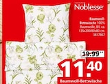 Baumwoll-Bettwäsche von Noblesse im aktuellen Segmüller Prospekt für 11,40 €
