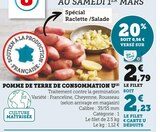 Pomme de terre de consommation - U en promo chez Hyper U Arras à 2,23 €