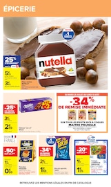 Promos Nutella dans le catalogue "VOS PETITS PRIX DU QUOTIDIEN" de Carrefour Nutella en promo dans le catalogue Carrefour à la page 38