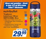 Tragbarer kabelloser Mixer NBP003NBL Blau im Angebot bei expert in Wuppertal Tragbarer kabelloser Mixer NBP003NBL Blau Angebote von nutribullet bei expert Wuppertal für 29,99 €