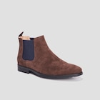 La Halle Dijon - Promo Bottines chelsea effet suédine marron foncé homme Promo Bottines chelsea effet suédine marron foncé homme à 39,99 € dans le catalogue La Halle à Dijon
