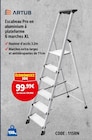 Escabeau Pro en aluminium à plateforme 6 marches XL - ARTUB en promo chez Screwfix Roubaix à 99,99 €