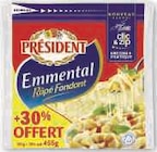 Emmental pasteurise - PRESIDENT en promo chez U Express Levallois-Perret à 3,66 €