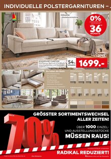 Ecksofa im porta Möbel Prospekt "Aktuelle Angebote" mit 12 Seiten (Hannover)