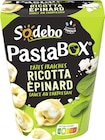 Pastabox tortellini ricotta épinard parmesan - SODEBO dans le catalogue Géant Casino