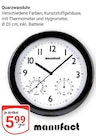Quarzwanduhr im Angebot bei GLOBUS in Bensheim Quarzwanduhr Angebote von manufact bei GLOBUS Bensheim für 5,99 €