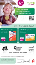 mea - meine apotheke Apotheken Prospekt der aktuellen Woche mit 4 Seiten, gültig von 01.12.2025 bis 31.12.2025, in Großenaspe und Umgebung Aktueller mea - meine apotheke Apotheken Prospekt in Großenaspe und Umgebung, "Unsere Dezember-Angebote" mit 4 Seiten, 01.12.2025 - 31.12.2025