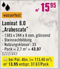 Laminat 8.0 "Arabescato" im Angebot bei Hornbach in Rüsselsheim Laminat 8.0 "Arabescato" Angebote bei Hornbach Rüsselsheim für 13,95 €