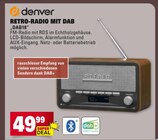 RETRO-RADIO MIT DAB im Angebot bei E center in Darmstadt RETRO-RADIO MIT DAB Angebote von denver bei E center Darmstadt für 49,99 €