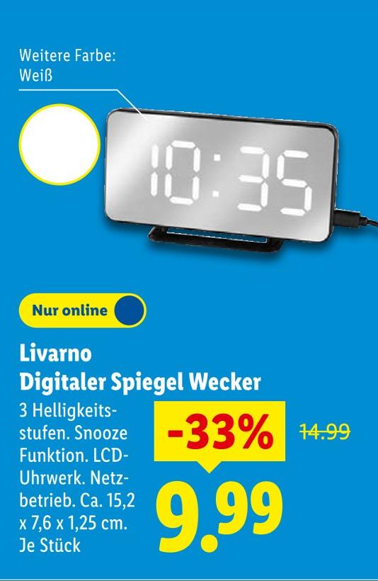 Digitaler Spiegel Wecker