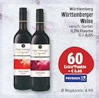 Weine im Angebot bei WEZ in Bad Oeynhausen Weine Angebote von Württemberg bei WEZ Bad Oeynhausen für 4,99 €