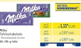 Tafelschokolade von Milka im aktuellen METRO Prospekt für 1,19 €