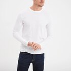 T-shirt manches longues blanc homme en promo chez La Halle T-shirt manches longues blanc homme dans le catalogue La Halle